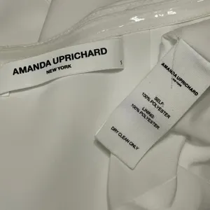 Amanda Uprichard White Floral 3D Strapless Bandeau Sheath Mini Dress Size S thumbnail 4