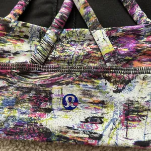 Lululemon Align Energy Sports Bra Abstract Print Strappy Back Women Size 4‎ thumbnail 3
