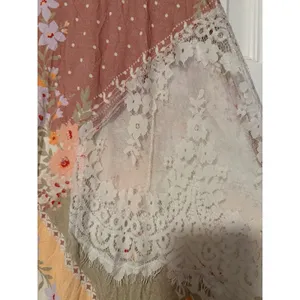 Free People Vienne Tee Lace Floral Tunic Top Fairy Whimsical Floral‎ Boho Flowy thumbnail 9