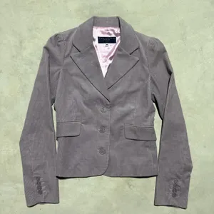 Vintage Juicy Couture Jeans Purple Corduroy Blazer Pink Lining M 90s Y2K Preppy thumbnail 1