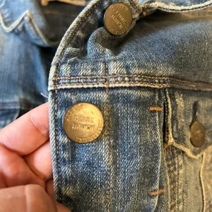 Eddie Bauer blue jeans denim cotton jacket long sleeve with pockets size small thumbnail 3