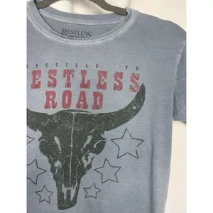 Tilly's Restless Road Baby Doll T Shirt Size Small Blue Short Sleeve thumbnail 2