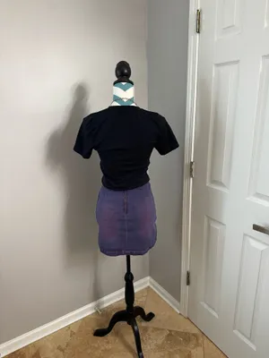 Target Vintage-Inspired Purple Denim Mini Skirt | Size Small thumbnail 2