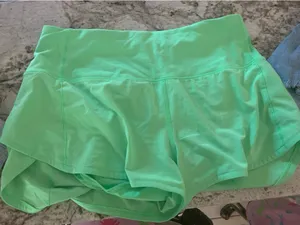 Neon Green Lululemon Speed Ups 2.5” thumbnail 1