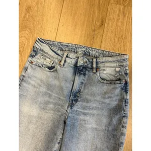 Old Navy OG Straight High Rise Light Wash Teagan Jeans Womens 10 Secret‎ Slim thumbnail 2