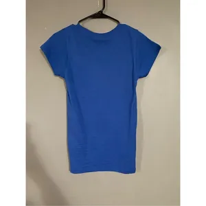 Alternative Apparel Blue Baseball Short Sleeve Shirt Size Small thumbnail 2