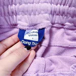 Outdoor Voices • Cotton Terry Sweatpant jogger pants Provence cotton lavender thumbnail 4