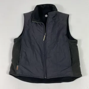Sunice Vest Womens M Black Quilted Padded Insulated Full Zip Logo Fleece‎ Lined thumbnail 1