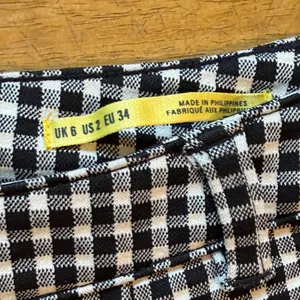 Anthropologie Black and White Patterned Chinos thumbnail 3