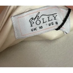 Oh Polly Ivory Satin Strapless A Line Mini‎ Dress Size 6 Cocktail Formal Bridle thumbnail 10