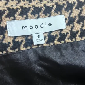 FINAL PRICE Moodie Houndstooth Mini Skirt Tan thumbnail 6