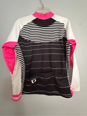 Pearl Izumi Women’s Cycling Jersey - Black, White & Pink Accent thumbnail 7