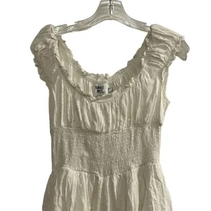 Princess Polly Women's‎ White Ruffle Romper Dress Size 6 Spring Short thumbnail 2