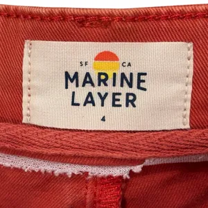 Marine Layer Wide Leg Bridget Crop Orange Denim Pants Size 4 NWOT Womens thumbnail 5