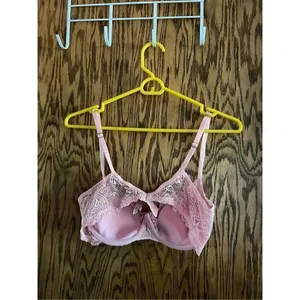 Very Sexy Victorias Secret Cup And Wings Pink Bra Push Up Without Padding 36C thumbnail 5