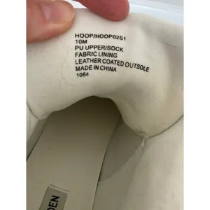Steve Madden SM NY90 High Top Sneakers White Black Sz10 thumbnail 6