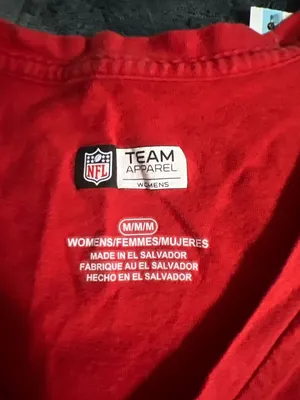 NFL Team Apparel Kansas City Chiefs Women's Super Bowl LIV Conference Champions V-Neck T-Shirt thumbnail 3