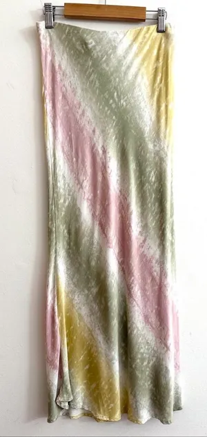 Audrey 3+1 Pastel tie dye midi skirt thumbnail 1