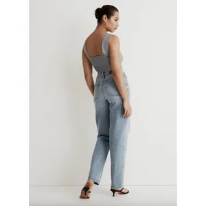Madewell Softdrape Gwen Crop Vest Top Still Dawn Gray Fitted V Neck US 12 NWT thumbnail 5
