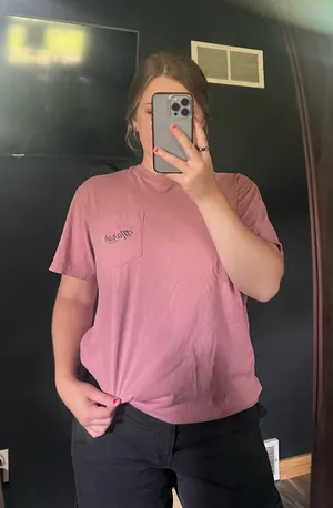 Marshwear Women’s Salmon Colored Pocket T-Shirt thumbnail 1
