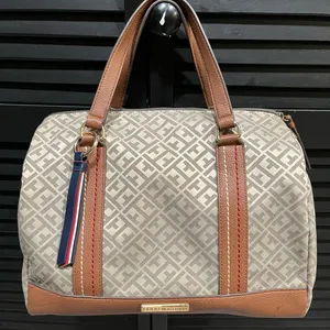 Tommy Hilfiger Beige and Brown Monogram‎ Bag thumbnail 1