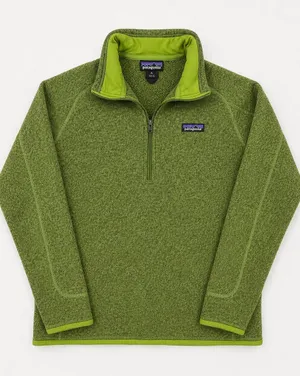 Patagonia Better Sweater Quarter‎ Zip Fleece Pullover Sage Green Womens XL Hike thumbnail 1