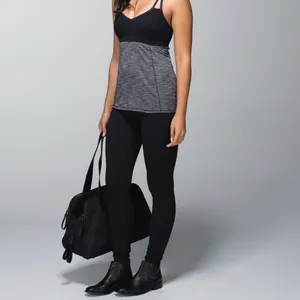 Lululemon Leggings Womens 8 Wunder Under Shine Dot Roll Down Limited Edition Blk thumbnail 3