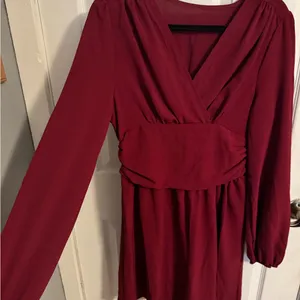 Red Long Sleeve Dress Size L thumbnail 3