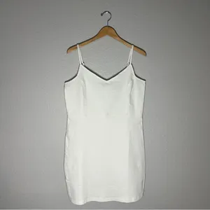 DEREK HEART Womens White Denim Short Body‎ Con Cocktail Dress Juniors XL NEW thumbnail 2