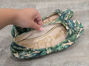 Sam Edelman Green Floral Felicia Ballet Flats Size 7 thumbnail 2