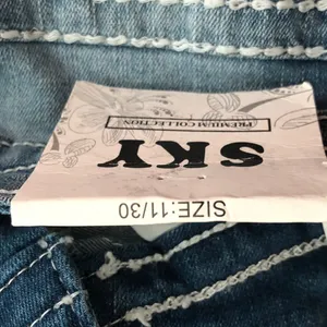Sky nwt size 11 / 30 Bootcut Jeans with Red, White & Blue Star Pockets thumbnail 6