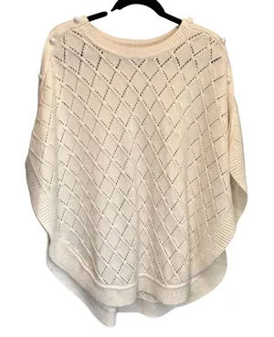 Talbots Cream Poncho Sweater - size Small thumbnail 1
