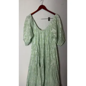 Roller Rabbit Sage Green Clermont Zara Maxi Dress sz L thumbnail 8