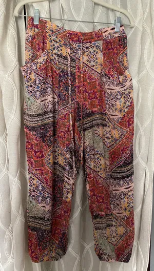 Patterned Flowy Pants thumbnail 5