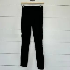 Good American Women’s 0/25 Black Faux Suede Good Legs Pants Jeans thumbnail 3