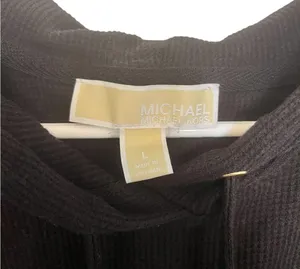 Michael Kors black long sleeve hoodie thermal shirt size large thumbnail 5