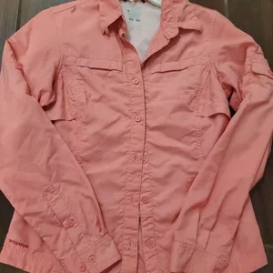 Columbia titanium omni- dry salmon shirt size xs thumbnail 1