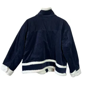 NWT Free Assembly Navy Corduroy Sherpa-Lined Jacket XXL (20) thumbnail 6