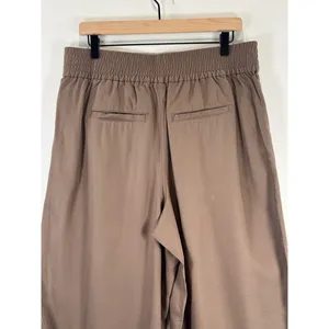 Madewell Womens Pants Brown Drapeweave Carley Wide Leg High Rise Pull On Large thumbnail 10