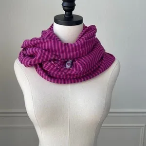 Lululemon Vinyasa Scarf Rizzy Stripe Regal Plum Hero Blue Rulu thumbnail 5