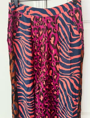 Lowry Farm Pants Farm Rio Mixed Print Wide-Leg Pants, Size S thumbnail 11