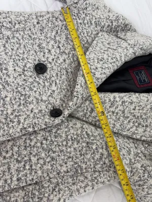 Abercrombie & Fitch Wool Blend Coat S Boucle Peacoat Old Money Preppy Classic thumbnail 9