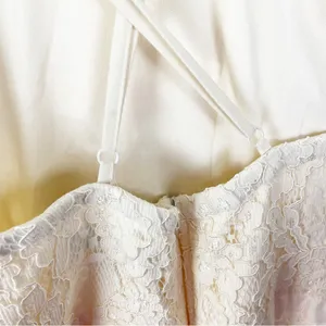 LULUS Zenith Cream Lace Hidden Back Zipper Maxi Dress Small Wedding Victorian thumbnail 5