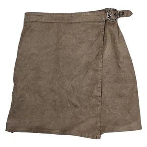 HOLLISTER Ultra Hi Rise Suede Wrap Mini Skirt Side Buckle Women’s Sz Small EUC thumbnail 8