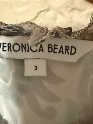 Veronica Beard Neutral Paisley Halter Summer Dress thumbnail 2