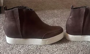 Brown Sneaker Wedge Shoes thumbnail 1