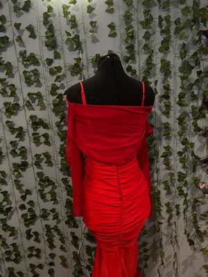 Red floor length gown Size XS thumbnail 8