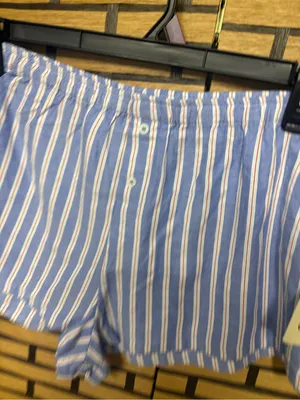 No boundaries blue stripe boxer sleep shorts size XXL thumbnail 3
