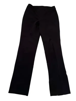 Women's Dress Pants Trousers Black Mid-Rise Unbranded 2Way Stretch 552-1003F thumbnail 1