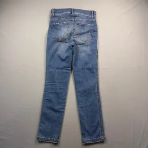 Spanx High Rise Ankle Skinny Jeans High Waisted Jeggings XS Petite Medium Wash thumbnail 4